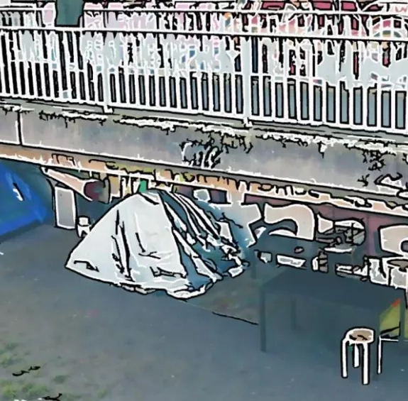 Ville avec ses marges