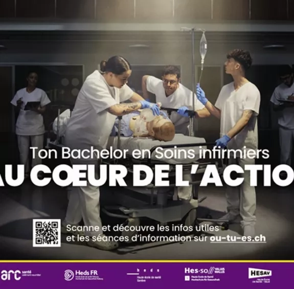 Au coeur de l'action - campagne HES-SO 2026
