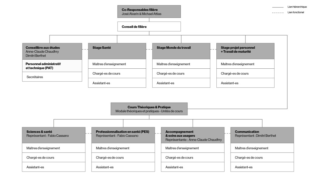 Organigramme année propédeutique